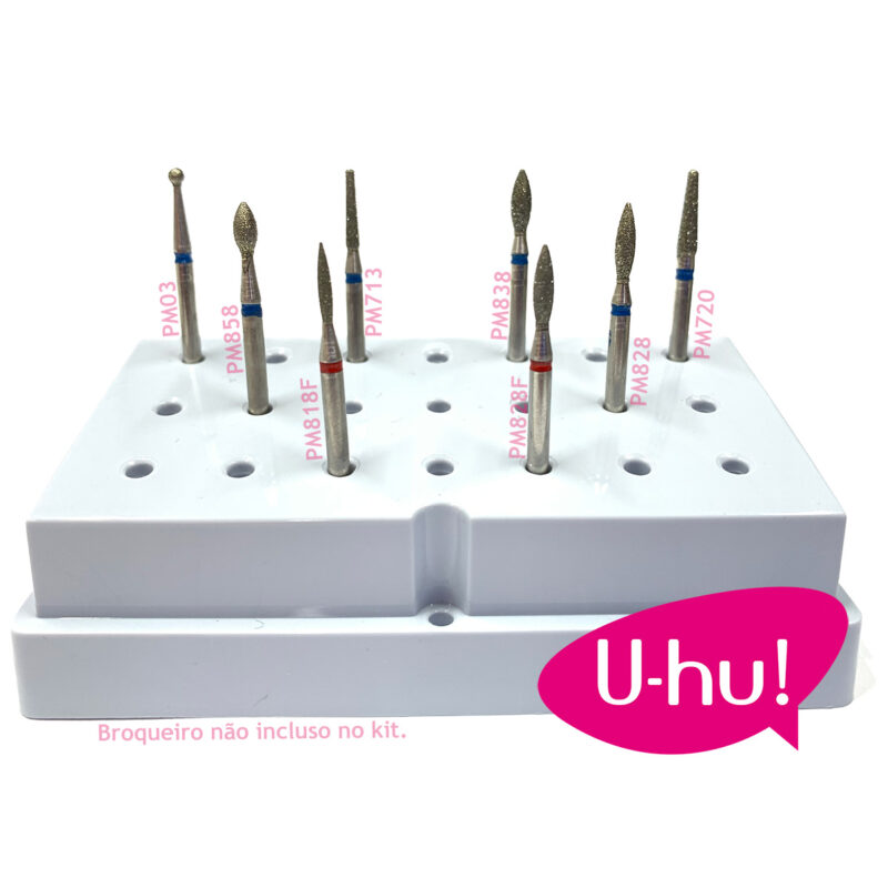 Kit Brocas Diamantadas U-hu Para Iniciantes