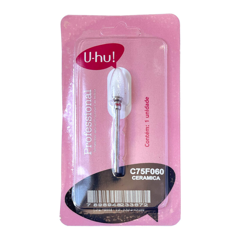 Broca Manicure Ceramica Pera Fina U-hu 75F060