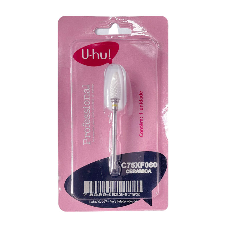 Broca Manicure Ceramica Pera Extra Fina U-hu 75XF060