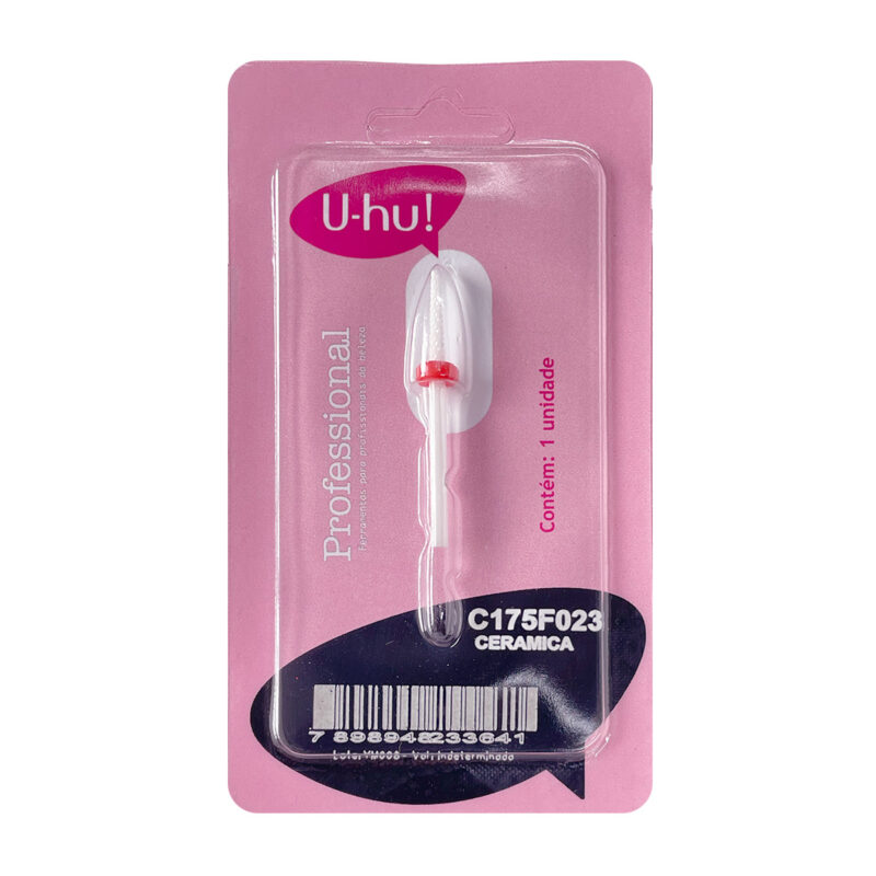 BROCA MANICURE CERAMICA AGULHA FINA U-hu 175F023