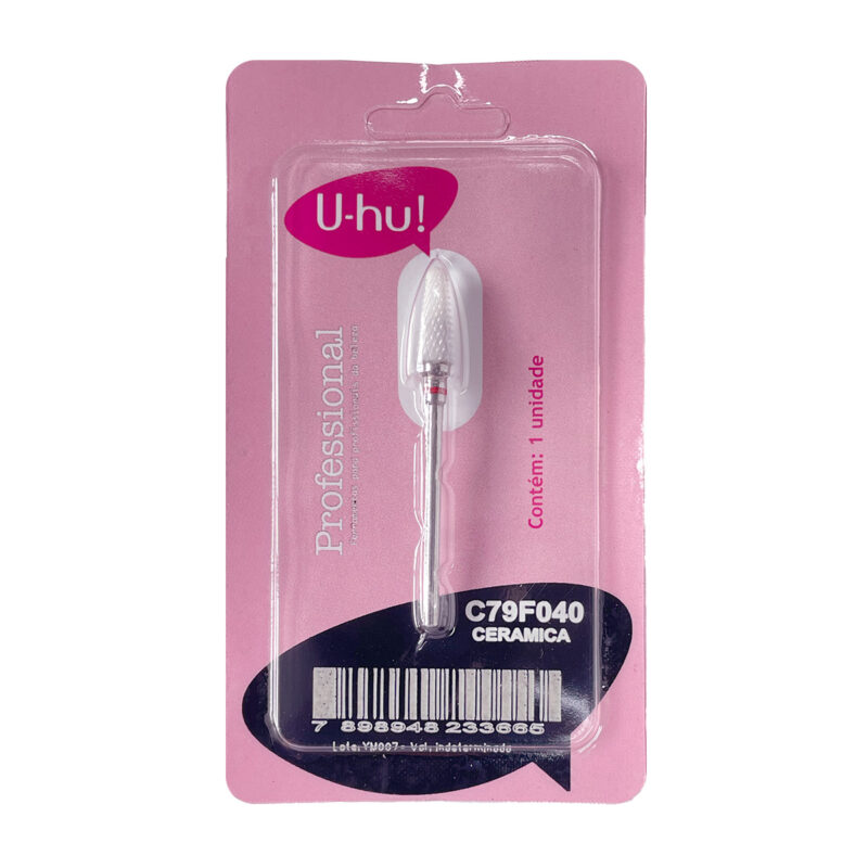 Broca Manicure Ceramica Guarda-chuva Fina U-hu 79F040