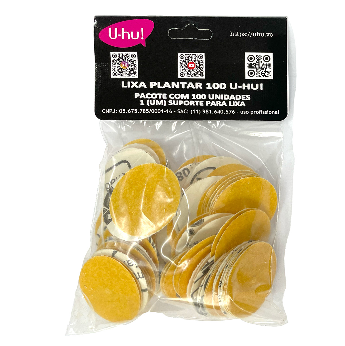 Lixa Plantar 100 U-hu! 100 und - Imagem 2